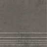 Ступень Klinker Graphite GNR12030432-GM серый темный граниль 1200х300х9,5 (4/1,44/51,84) : Миниатюра 1