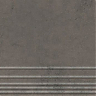 Ступень Klinker Graphite GNR12030432-GM серый темный граниль 1200х300х9,5 (4/1,44/51,84) : Миниатюра 1
